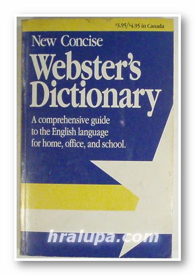 NEW CONCISE WEBSTER'S DICTIONARY, New York 1989 г.