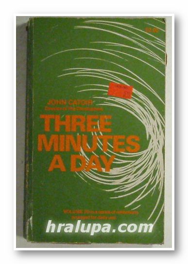 THREE MINUTES A DAY, JOHN CATOIR, New York 1965 г.