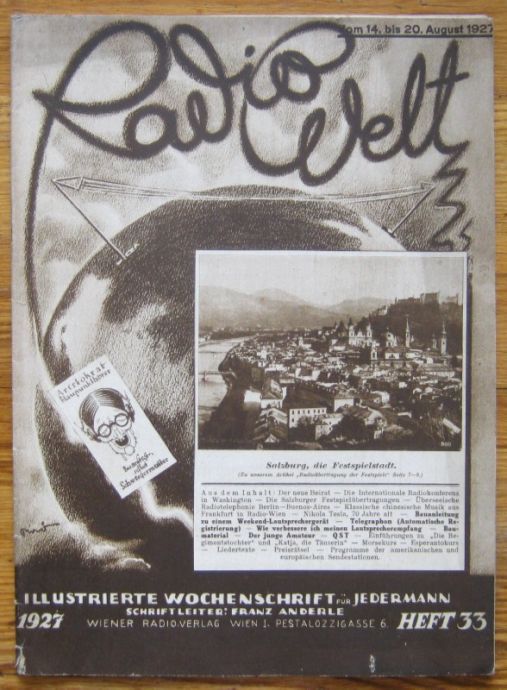 RADIO WELT, 20. AUGUST. 1927