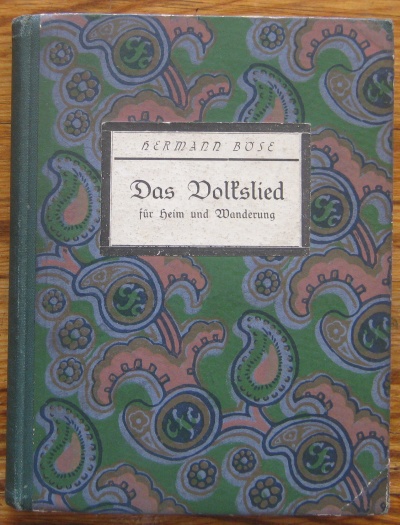 DAS VOKSLIED, HERMANN B?SE, 1923