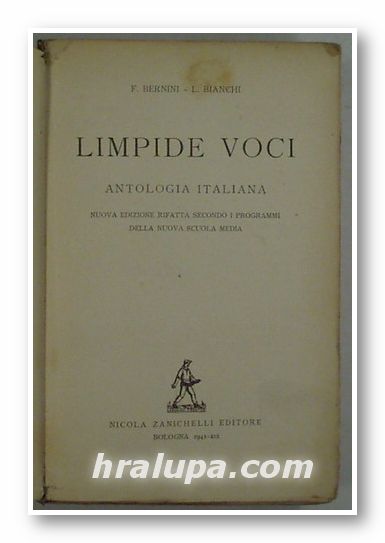 LIMPIDE VOCI, F. BERNINI, L. BIANCHI, Bologna 1941 г.