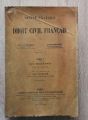 TRAITE PRATIQUE DE DROIT CIVIL FRANCAIS, MARCEL PLANIOL GEORGES RIPERT, TOM 1, 1925